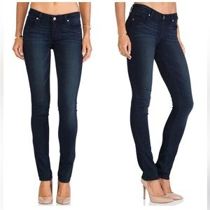 Paige Premium Denim- Skyline Straight Skinny Jeans-Dark Denim size 27